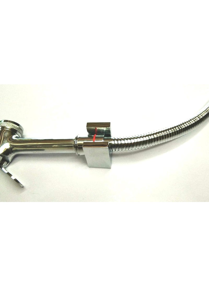 A TO Z A to Z Health Faucet Holder HIGH Grade Wall Hook Aluminium Chrome Plated  - Image 4