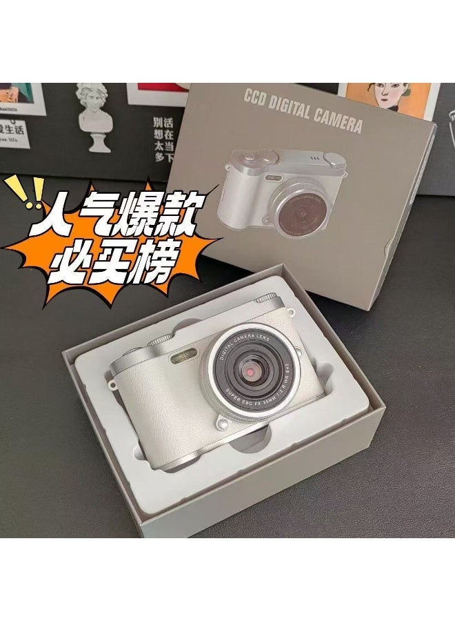 9600W Pixel Retro Dual Camera Cute Digital Camera for Students with CCD, Photo Upload to Mobile