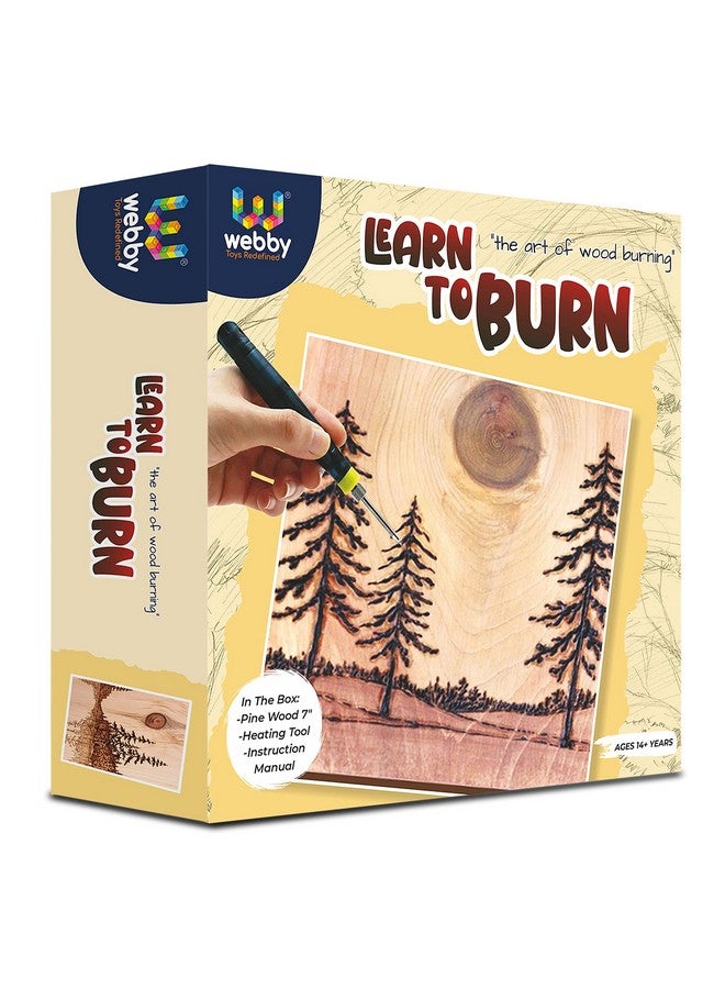 ويبي مجموعة ويبي لتعلم فنون الحرق والحرف اليدوية | مجموعة أنشطة رائعة | فنون الحرق الزخرفي على الخشب للأطفال والمراهقين والبالغين من سن ١٤ عامًا فما فوق - Image 1