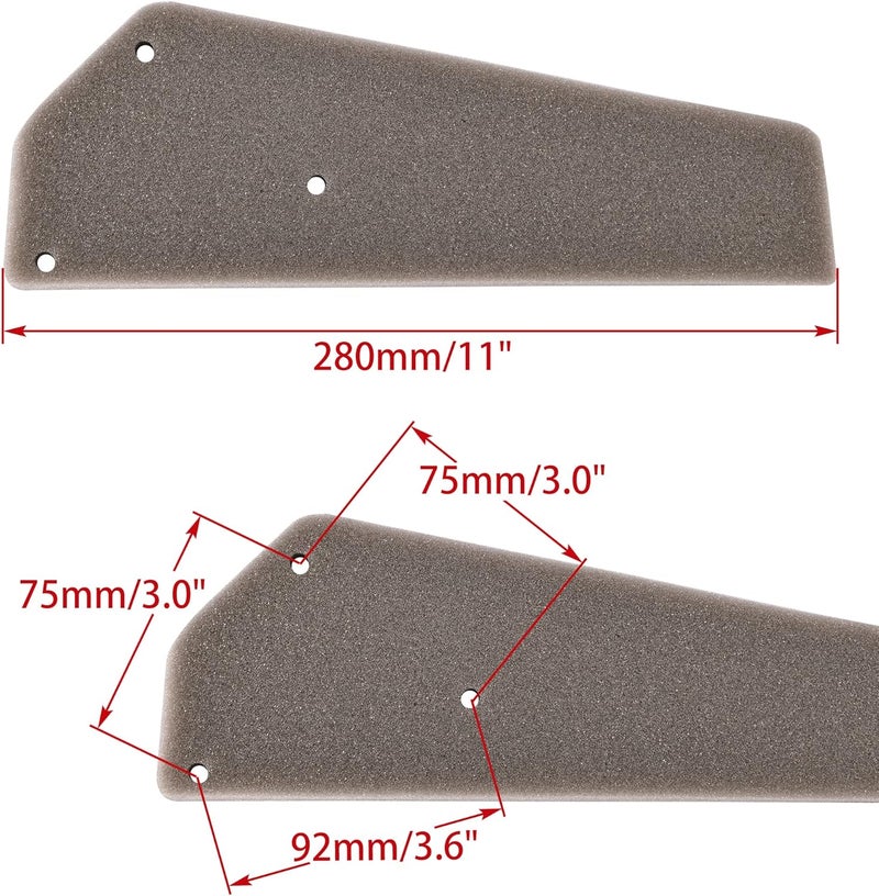 WOOSTAR Motorcycle Air Filter Foam Element - Image 2