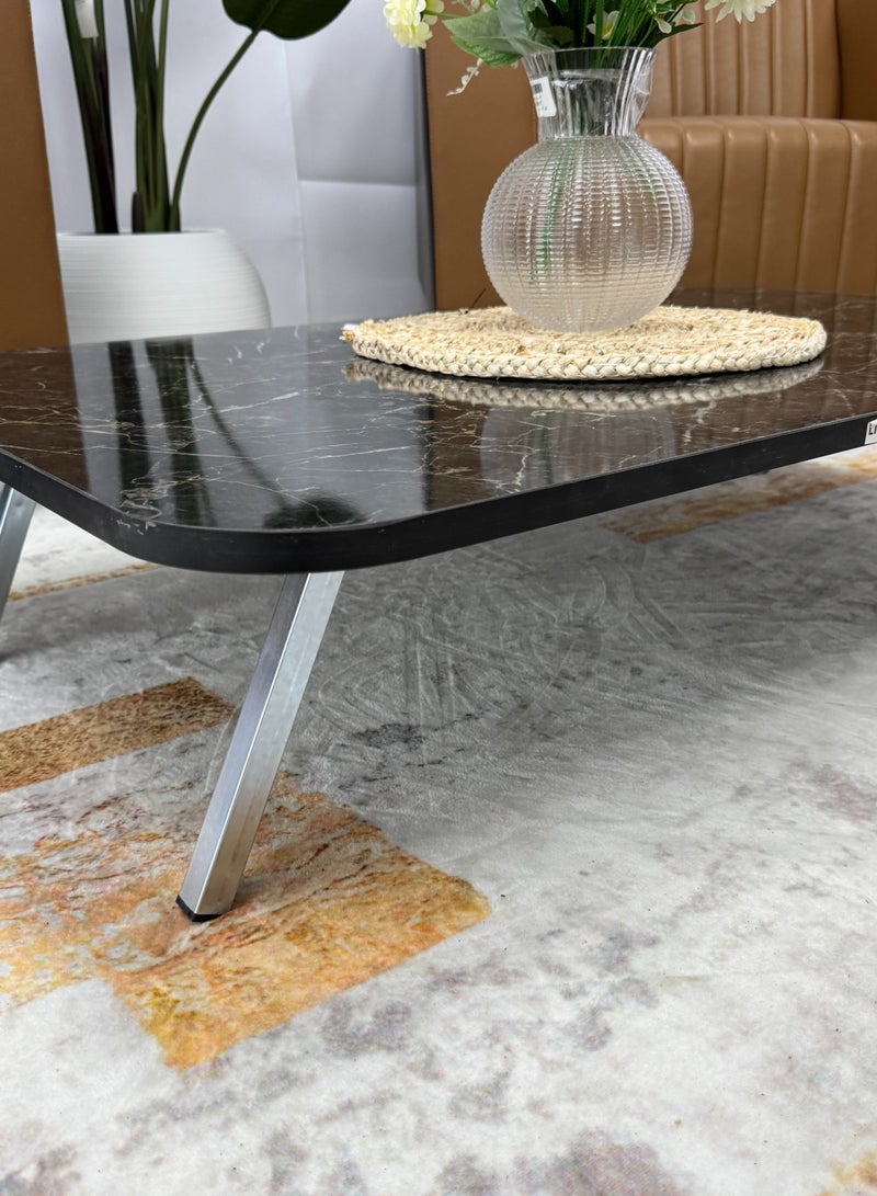Living Foldable Legs Floor Center Table For Living Room, Kitchen, Meeting Room, Multi-Functional Coffee Table 60x100 cm - Image 4