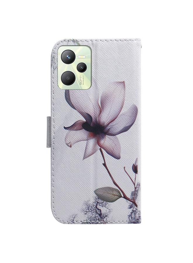 اس-توب جراب هاتف OPPO Realme C35 مصنوع من الجلد برسومات ملونة - Image 3