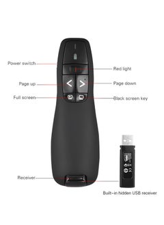 NIBEMINENT Wireless USB Powerpoint Presentation Flip Pen Remote Black  - Image 2