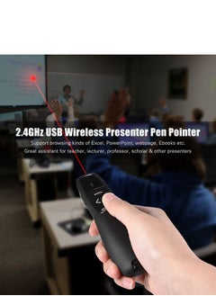 NIBEMINENT Wireless USB Powerpoint Presentation Flip Pen Remote Black  - Image 3