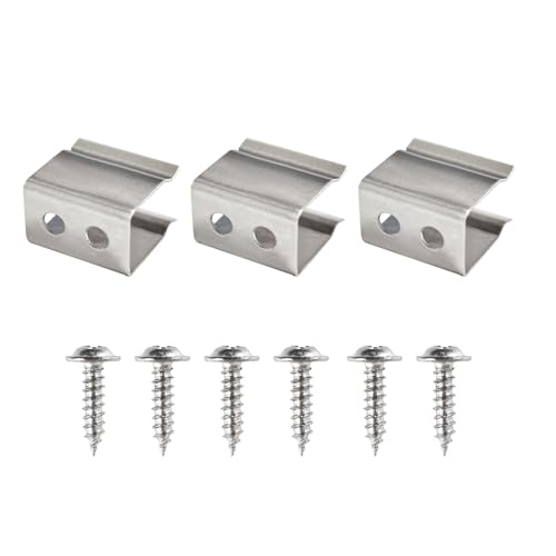 Shine Decor Mounting Clips Screws for 6x12mm Low Voltage LED Silicone Neon Rope Lights, Pack of 40 - Image 5