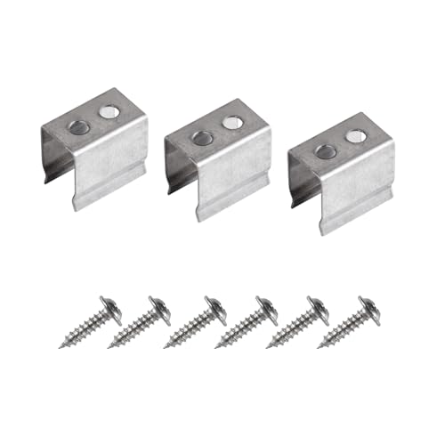 Shine Decor Mounting Clips Screws for 6x12mm Low Voltage LED Silicone Neon Rope Lights, Pack of 40 - Image 3