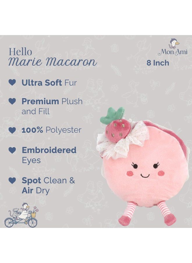 Mon Ami Marie Macaron Stuffed Toy – 7”, Soft & Squishy Food Plush Toy, Nursery Décor for Kids of All Ages, Great Gift for Baby Shower - Image 2