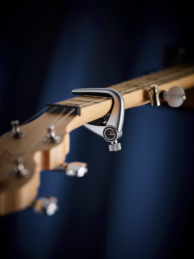 G7th Performance Capos G7 NewportUke/Banjo Ukulele/Banjo in Silver Pressure Touch Capo - Image 3