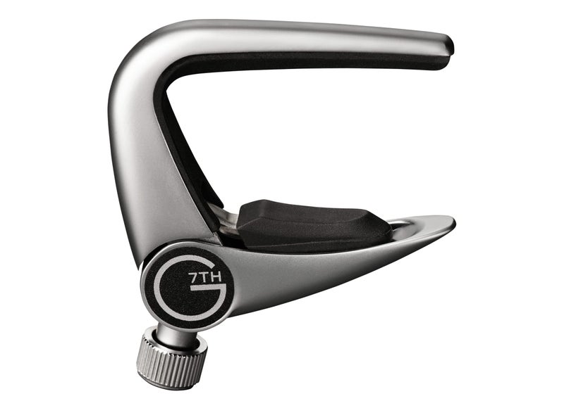 G7th Performance Capos G7 NewportUke/Banjo Ukulele/Banjo in Silver Pressure Touch Capo - Image 1