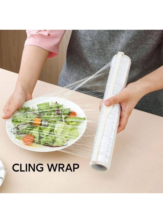 HTE U Litre Aclear Cling Film Saran Wrap: Perfect For Food Storage Cooking And Preserving Freshness – Durable Self-Adhering Multipurpose Roll 45Cm X 1.5Kg - Image 3