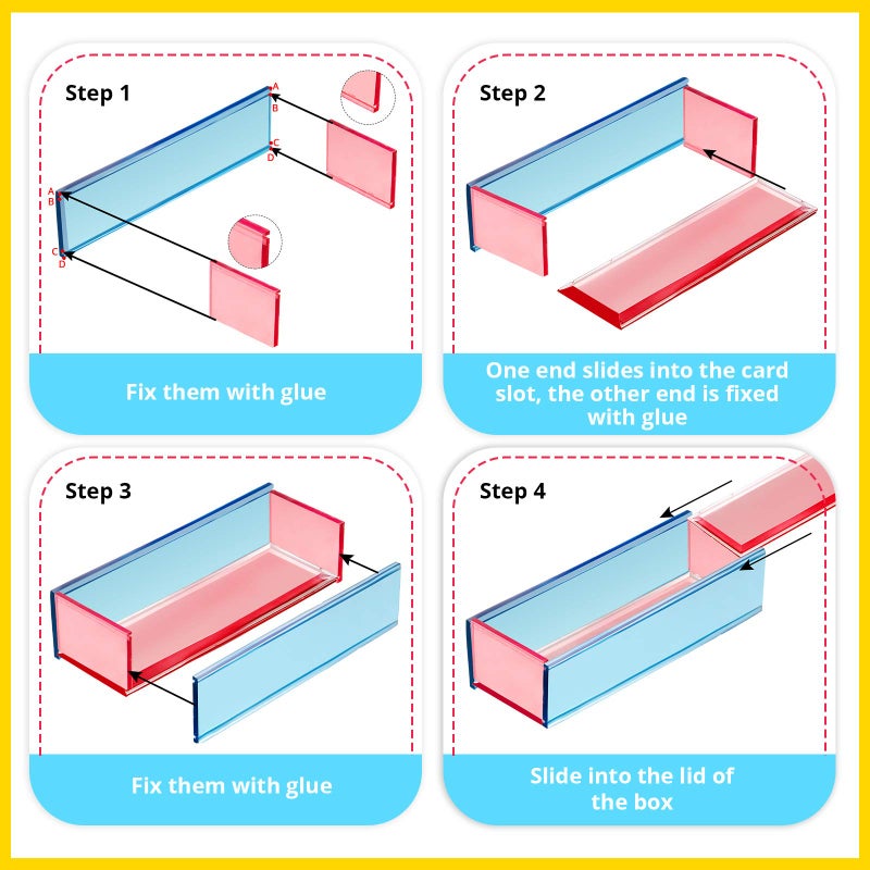 Patelai Dominoes Storage Box Resin Mold Domino Box Jewelry Storage Case Mold Slide Holder Silicone Case Epoxy Resin Casting for DIY Jewelry Home Decoration - Image 4
