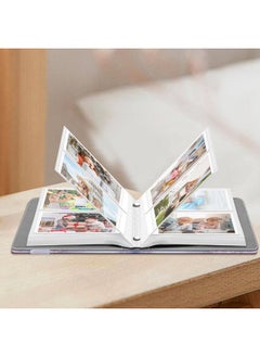 Fintie Instax Mini Photo Album for 2x3-Inch Film - 104 Pockets Small Albums for Fujifilm Instax Mini 12/11/99/40/7+/EVO/LiPlay/Link 3-2-1 Instant Camera/Polaroid Hi-Print Printer, Lilac marble  - Image 4