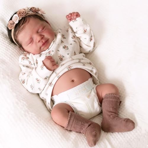Zero Pam Realistic Reborn Baby Dolls Girl Silicone Full Body 18 Inch Lifelike Baby Dolls That Look Real Life Newborn Silicone Babys Doll Full Body Anatomically Correct Reborn Doll - Image 1
