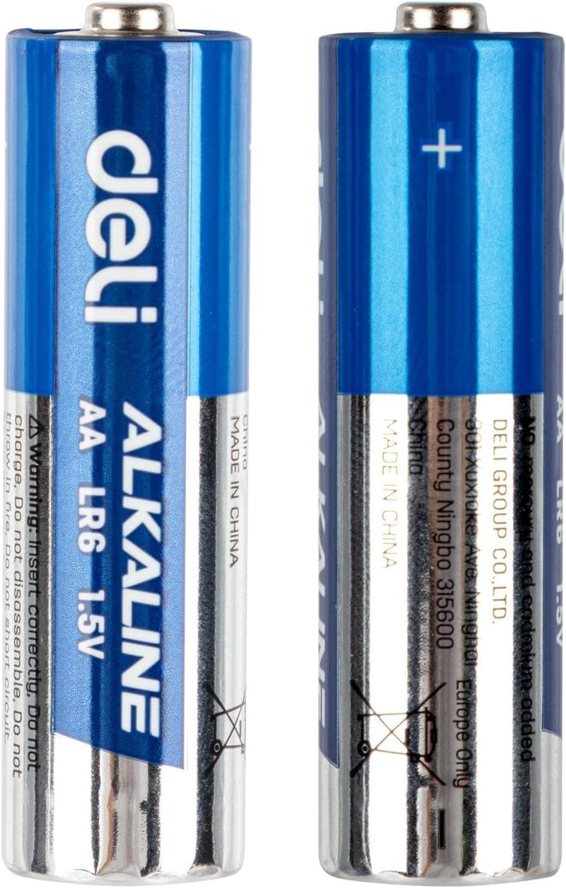 Deli AA LR6 Alkaline Battery 2-Pieces - Image 5