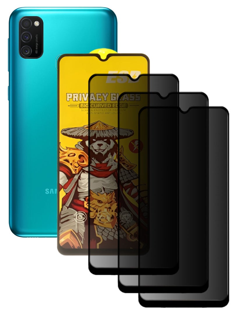ESD 3 Pieces Tempered Dustproof Privacy Glass Screen Protector Compatible For Samsung Galaxy M21 - Image 1
