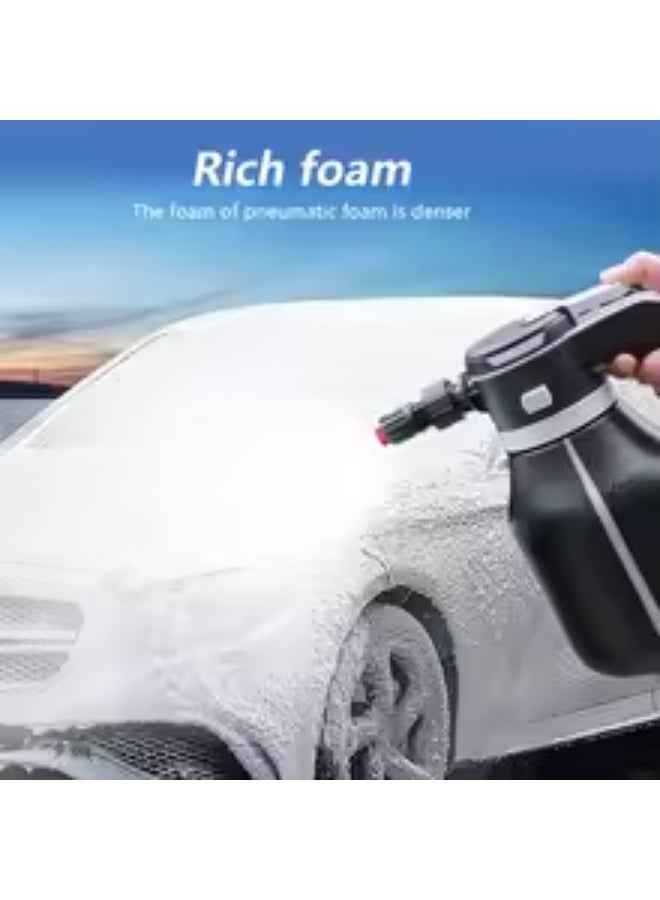 Safari Car 2L Foam Sprayer, Electric Pressurized Foam Sprayer, Foam Sprayer, Car Wash Foam, Adjustable Foaming Car Wash Sprayer, Suitable for Home, Garden Car Beauty Cleaning, Car Accessories - Image 4