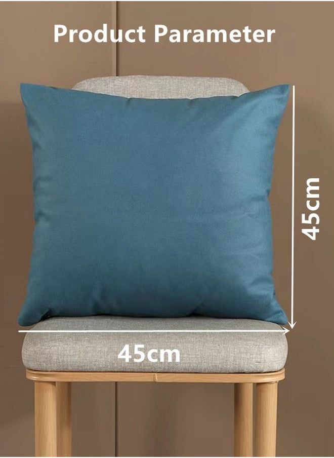 Kutis 4-Piece Decorative Cushion Cover Pillow Cases Polyester 45 x 45 Centimeter  - Image 4