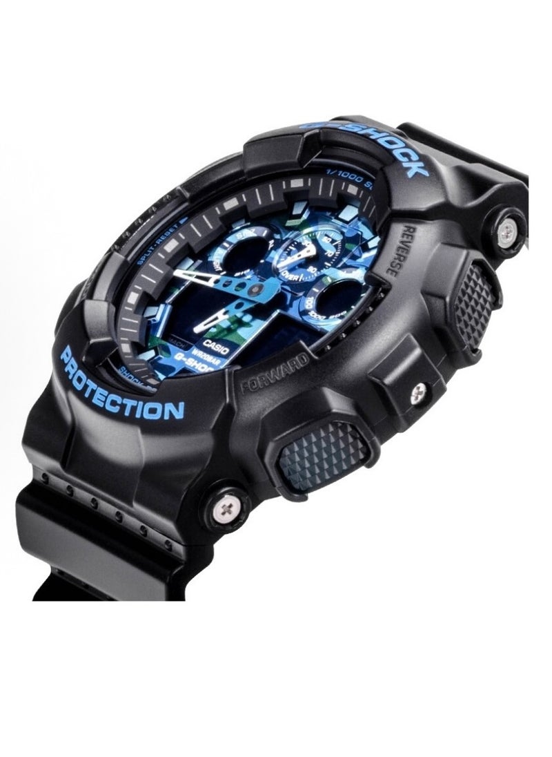 CASIO Casio G-Shock Poseidon Camouflage Waterproof Sport Trend Waterproof Men's Watch GA-100BL-1A  - Image 2