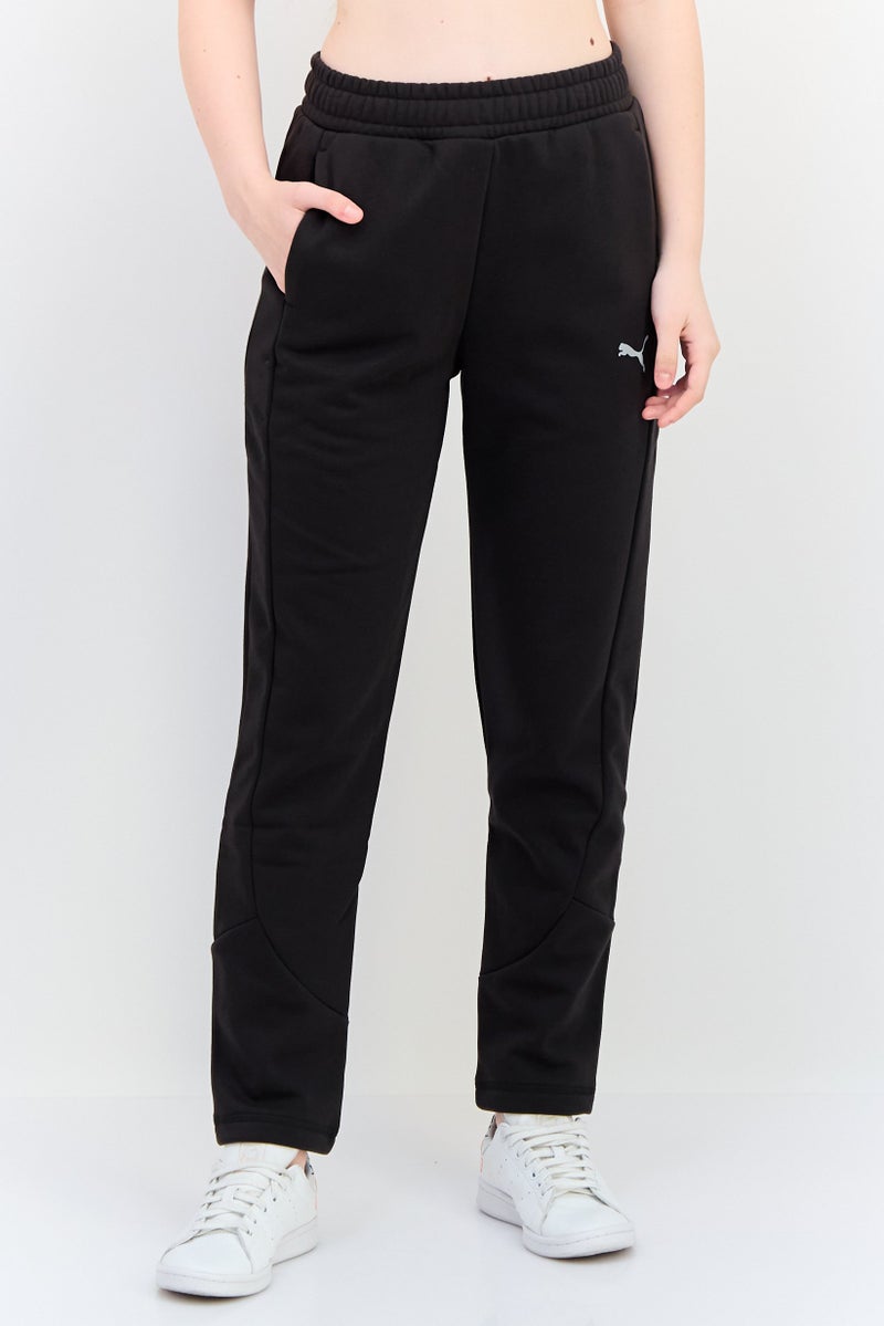 PUMA Women Sportswear Fit Brand Logo Outdoor Track Pants, Black - Image 1