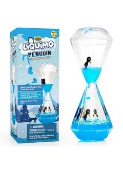 YoYa Toys Liquimo Penguin - Liquid Motion Bubbler for Kids and Adults - Penguin Theme - Satisfying Toys for Stress and Anxiety Relief - Fidget Toy Can Be Used as a Colorful Kitchen Timer