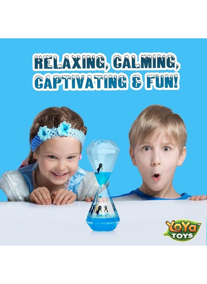 YoYa Toys - YoYa Toys Liquimo Penguin - Liquid Motion Bubbler for Kids and Adults - Penguin Theme - Satisfying Toys for Stress and Anxiety Relief - Fidget Toy Can Be Used as a Colorful Kitchen Timer - Image 1