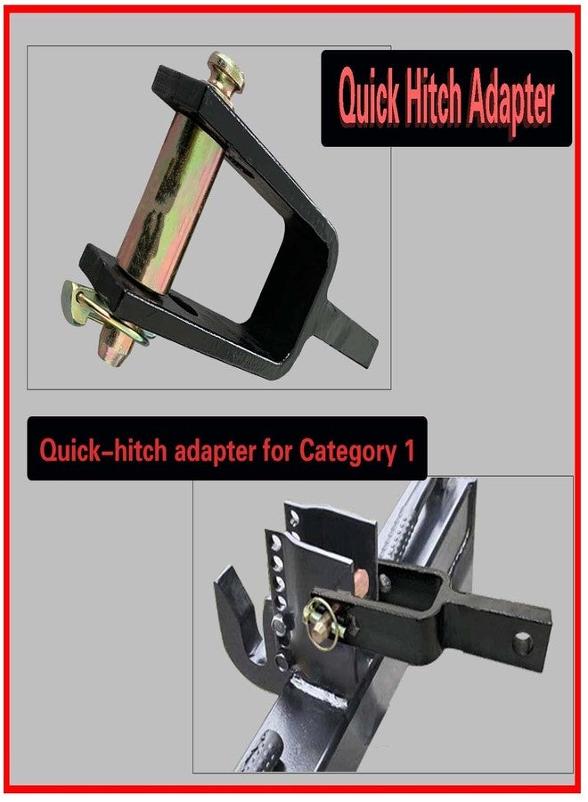 SUONE Versatile Quick Hitch Adapter with Adapter Sleeve Used to Adjust Top Link Bracket Movements for Category 1 top Link - Image 2