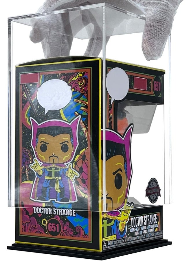 TPGP Clear Acrylic Display Case With Matte Black Base, Fully-Assemblyed Dust-Proof Showcase Compatible With Funko Pop! 4 Inch Figurine (5X3.93X6.7 Inch) - Image 2