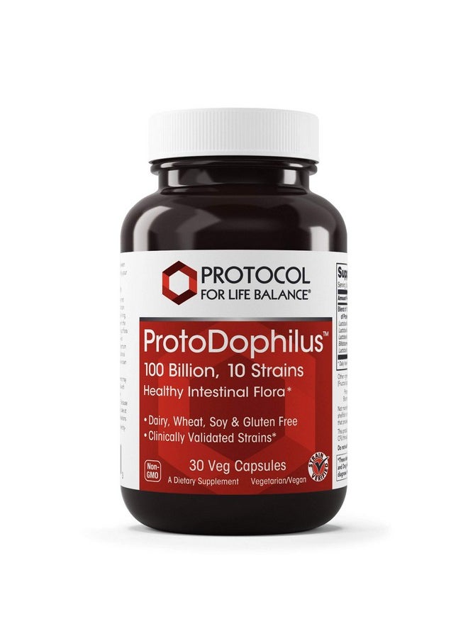 Protocol For Life Balance Protodophilus 100 Billion 10 Strains 30 Veg Capsules  - Image 2