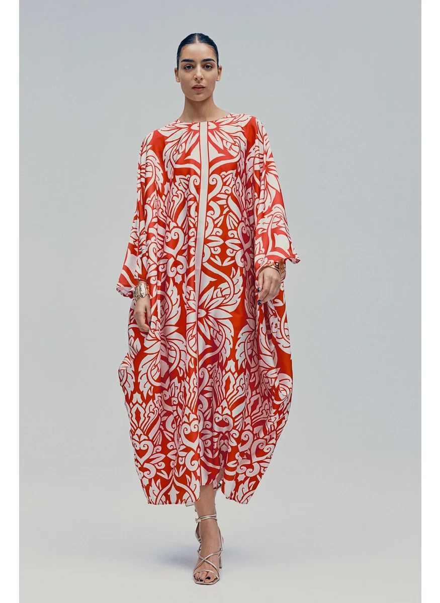 اتش اند ام Satin Kaftan Dress
