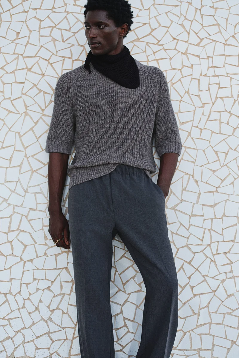 H&M Regular Fit Short-sleeved jumper