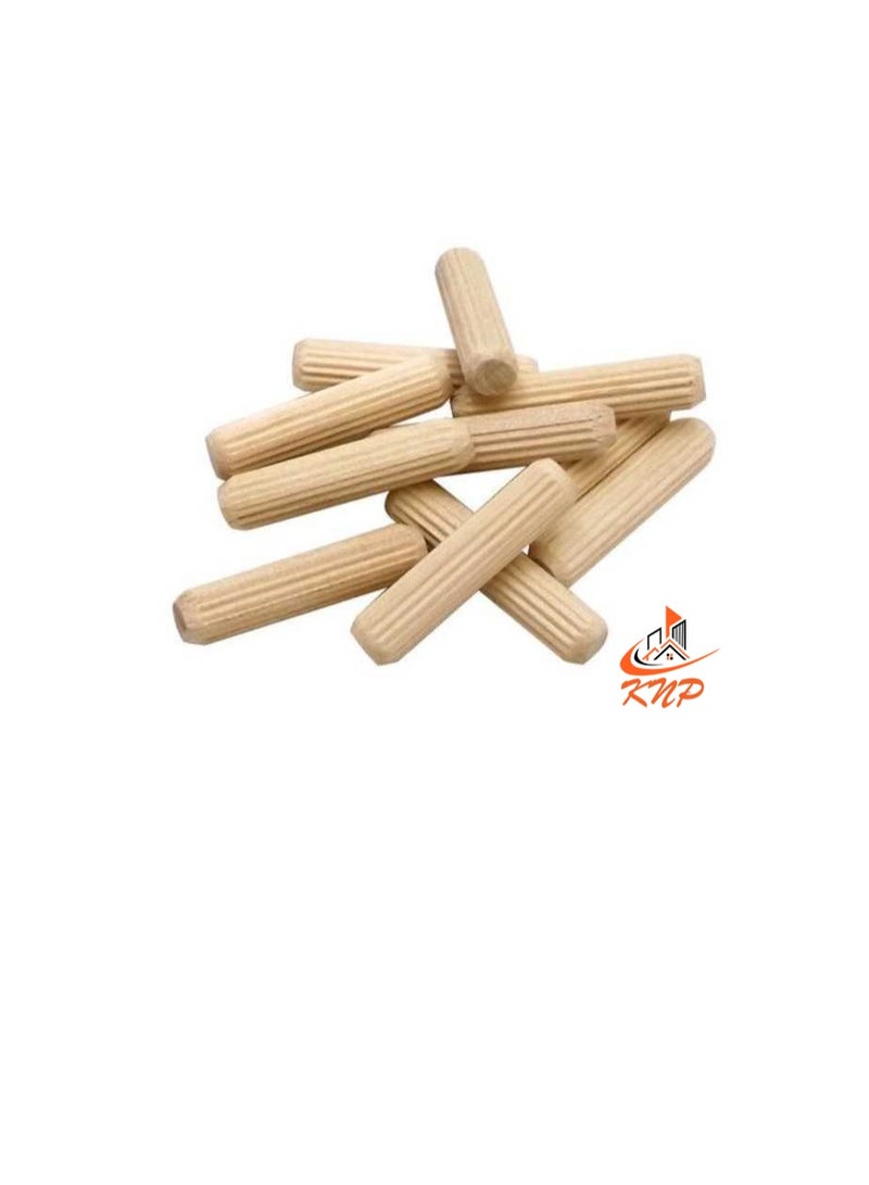 KNP Wooden Dowel Pin (Pack of 12) 8MMX40MM - Image 1