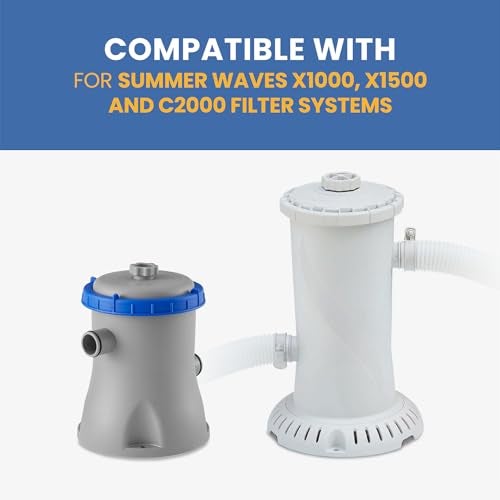 Pokin 1.5" x 3' White Plastic Return & Suction Hose for Summer Waves Pools P58150036, Fits X1000,X1500 and C2000 Filter Systems, Above Ground Pool Hose, Garden Hose - Image 3