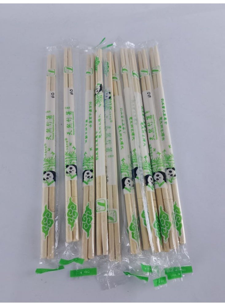 10pairs of disposable Chinese wooden chopsticks - Image 1