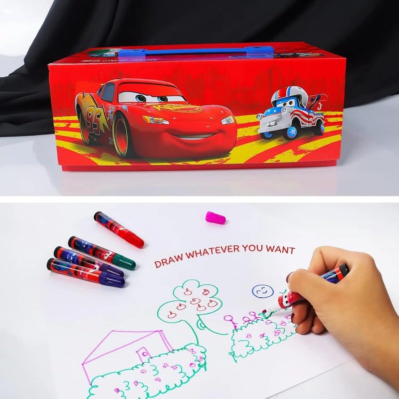 KRIDEZ Children Deluxe Art Drawing Crayon Color Set for Kids Case Art and Craft Supplies Drawing and Painting Set Great Gift (54 PCS)- pack of 1 box - Image 2