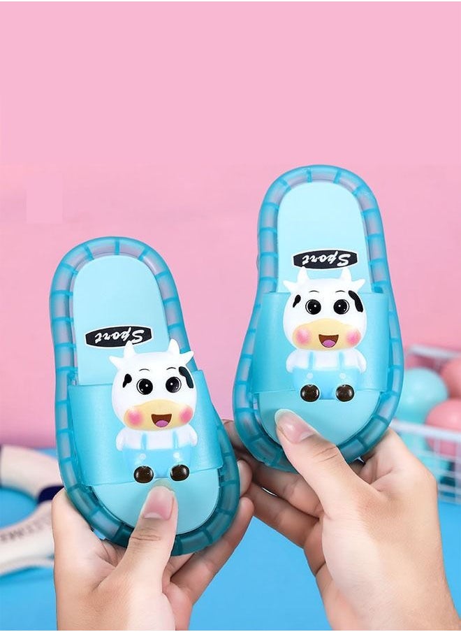 ZCM-HAPPY - Flashing Kids Slippers Home And Non-Slip Summer Sandals With Cute Animal Figuers - Image 1
