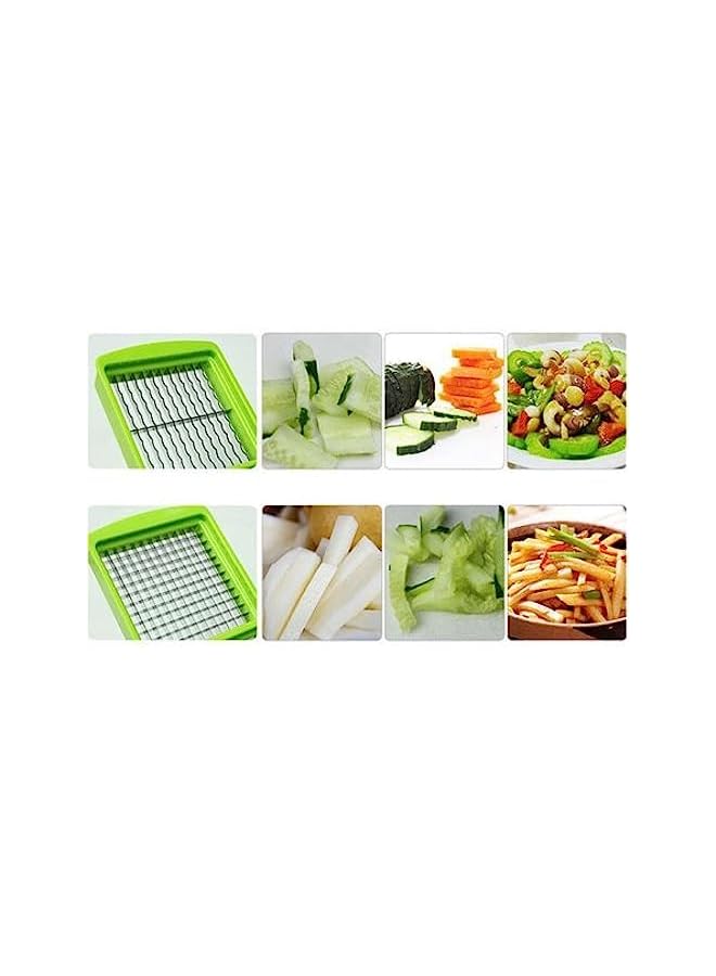 S-TOP Plus by Genius | 13 pieces | Fruit vegetable slicer | Food-Chopper PRO | Mandoline | Kitchen-Cutter Dicer | Stainless Steel | As seen on TV - Image 4
