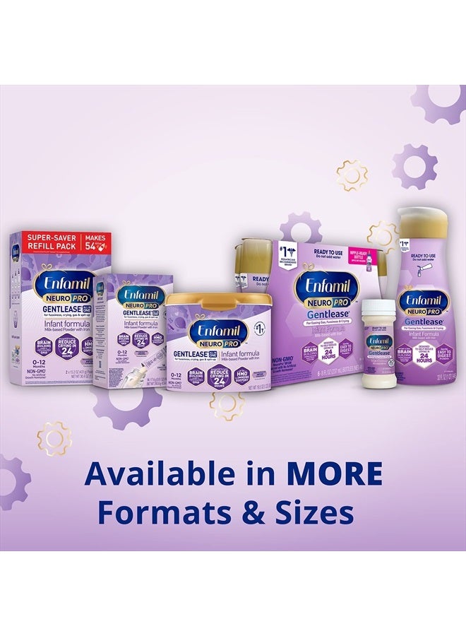 Enfamil NeuroPro Gentlease Baby Formula, Brain Building DHA, HuMO6 Immune Blend, Designed to Reduce Fussiness, Crying, Gas & Spit-up in 24 Hrs, Has Prebiotics to Promote Softer Stools, 27.4 Oz Can - Image 3