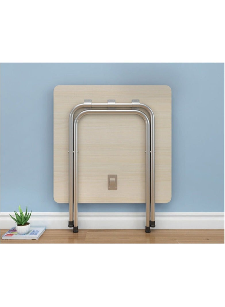 إسكدنيا طاولة قابلة للطي متعددة الوظائف، طاولة خشبية مربعة، طاولة تخييم محمولة، طاولة طعام، حديقة، نزهة، طاولة قهوة (لون خشبي) - Image 5