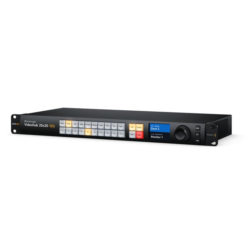 Blackmagic Design Videohub 20x20 12G Zero Latency Video Router VHUBSMAS12G02020 - Image 2