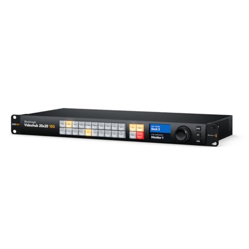 Blackmagic Design Videohub 20x20 12G Zero Latency Video Router VHUBSMAS12G02020 - Image 1