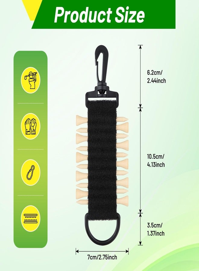 Colaxi Golf Tee Holder Portable to Attach to Golf Bag Golf Tees Storage 10 Golf Tees Golf Tee Carrier for Golf Carts Driving Hitting, Black - Image 3