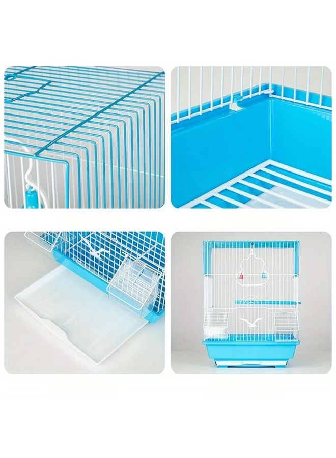 قف طيور أبيض رفيع فسيح من المعدل للببغاوات وطيور الحب والكناري للمنزل والداخلية - Image 5