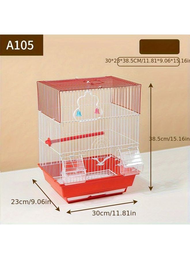 قف طيور أبيض رفيع فسيح من المعدل للببغاوات وطيور الحب والكناري للمنزل والداخلية - Image 4