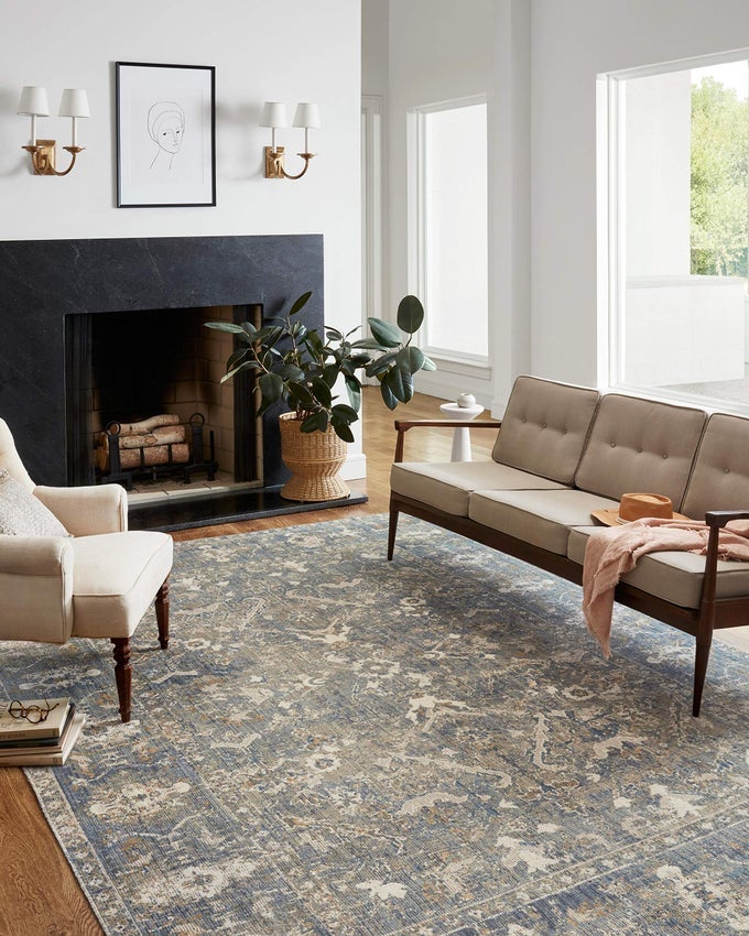 CHRIS LOVES JULIA X ROSEMARIE COLLECTION ROE03 SANDLAGOON 90 X 120 AREA RUG