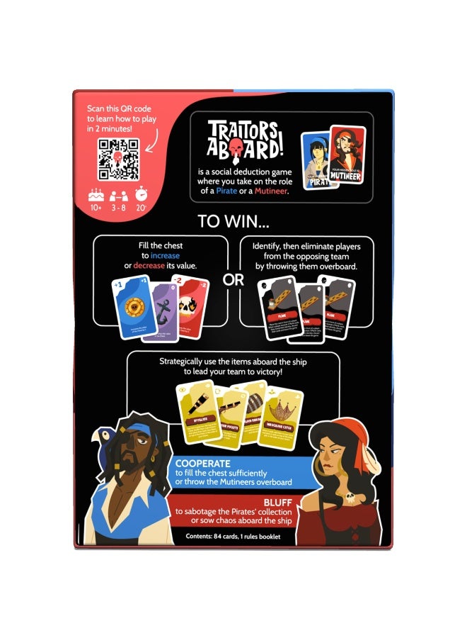 NIBEMINENT SAVANA Traitors Aboard - Award Winning Secret Identity Party Game - Fun, Bluffing and Betrayal | Easy to Learn - Image 2