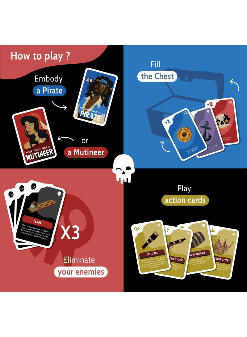 NIBEMINENT SAVANA Traitors Aboard - Award Winning Secret Identity Party Game - Fun, Bluffing and Betrayal | Easy to Learn - Image 5