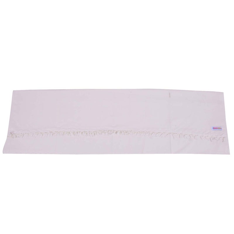 EthnicAlive Bhagalpuri Handloom Organic White Cotton Dull Andi Silk Soft Summer AC Chadar|Comforter|Dohar (Size 273x125cm) - Image 3