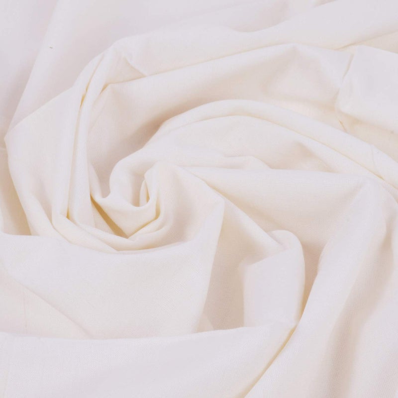 EthnicAlive Bhagalpuri Handloom Organic White Cotton Dull Andi Silk Soft Summer AC Chadar|Comforter|Dohar (Size 273x125cm) - Image 4