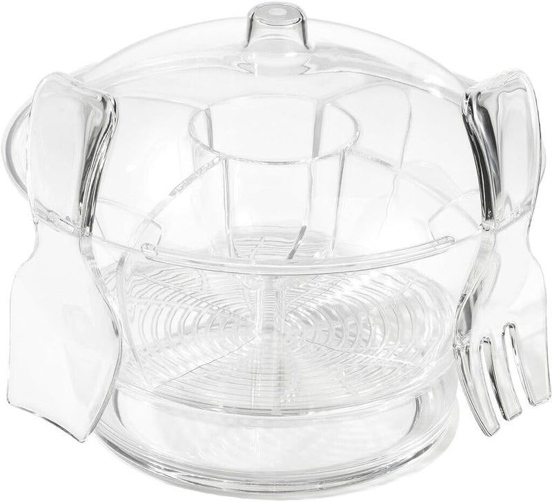 Prodyne Cold Ice Acrylic Bowl 65 Qt Offwhite - Image 1