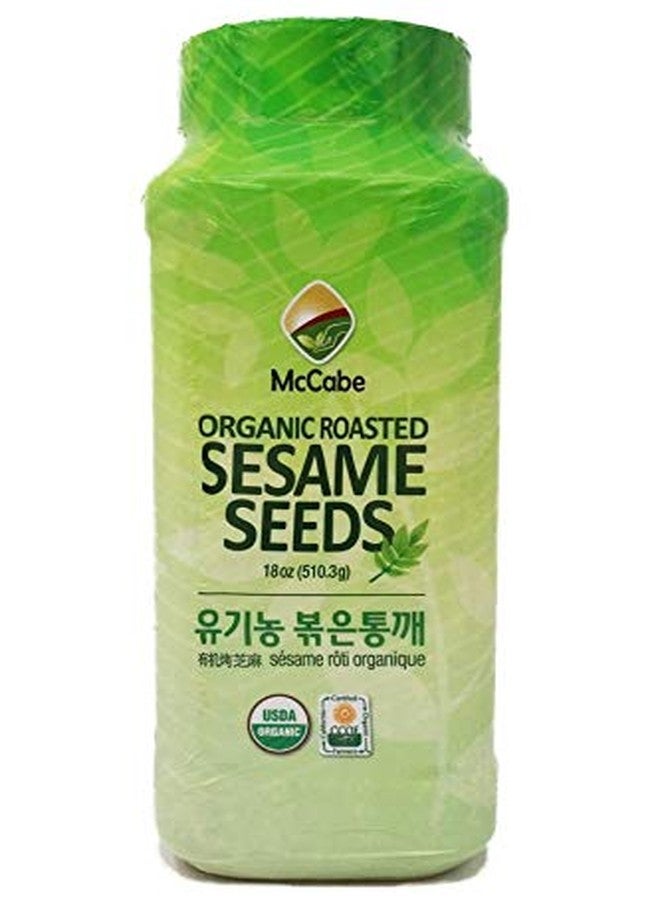 McCabe Organic Roasted Sesame - Sesame Seeds Roasted | Rich with Fiber & Minerals | USDA and CCOF Certified | Packed in USA | 18oz - Image 1